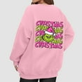 thumbnail image 4 of Soft Christmas Sweatshirt Long Sleeve Funny Cute Xmas Crewneck Pullover 4-Pink XL 1, 4 of 5