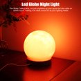 thumbnail image 3 of Lámpara De Esfera, Plástico De Madera De La Luz De La Noche Del Globo Llevado Alimentado Por USB Con Control Remoto Para El Hogar, 3 of 7