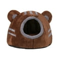 thumbnail image 3 of Cama para dormir para gatos, nido para gatos, cómoda, suave, transpirable, Universal, tienda para mascotas, cama cueva para gatos y perros pequeños , marrón S Marrón Pequeño, 3 of 8