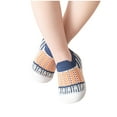 thumbnail image 4 of Fesfesfes Baby Spring Summer First Walking Shoes Boys Girls Knit Indoor Floor Shoes Non-slip Breathable Sweat Toddler Breathable Non-Slip Design Shoes (Orange#1,24-30 Months), 4 of 5