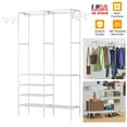 thumbnail image 4 of 4 Layers of Shelves Closet Organizing Rack,360° Rotatable Hooks - Closet Organizer for Home & Laundry Room​, 4 of 9