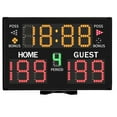 thumbnail image 1 of Tableau d'Affichage Électronique de Basketball, Tableau d'Affichage Numérique Portable avec Télécommande pour Sports Multiples Intérieur Extérieur Prise US, 1 of 10