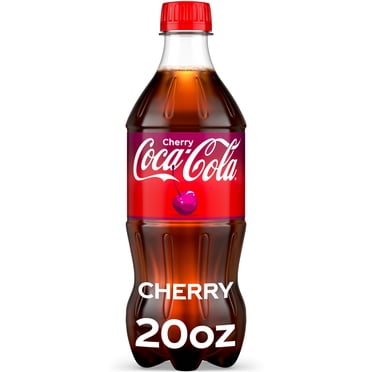 Coca-Cola Cherry Soda Pop Bottle, 20 fl oz