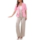 thumbnail image 2 of Conjunto de 2 piezas para mujer INSPIRE CHIC, chaqueta con solapa y vestido en capas, color rosa, 2 of 6