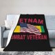thumbnail image 2 of Manta de franela de veterano de guerra de Vietnam, elegante edredón para una siesta, edredón de invierno para las cuatro estaciones, antimicrobiano, con control de olores, ligero y antiestático,, 2 of 5