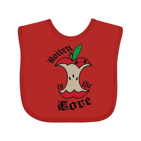 

Inktastic Rotten to the Core Gift Baby Boy or Baby Girl Bib