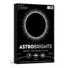Astrobrights Colored Cardstock, 8.5" x 11", 65 lb., Eclipse Black, 100 Sheets