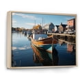 thumbnail image 2 of Designart "Harbor Hues at the Port" Nautical & Beach Floater Framed Wall Art Print, 2 of 7