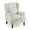 Light Blue Floral&bird, variant on SOBREMESA Vintage Accent Chair, High Back Upholstered Armchair with Solid Legs, Leisure Single Sofa Chair for Living Room, Bedroom, Home Office