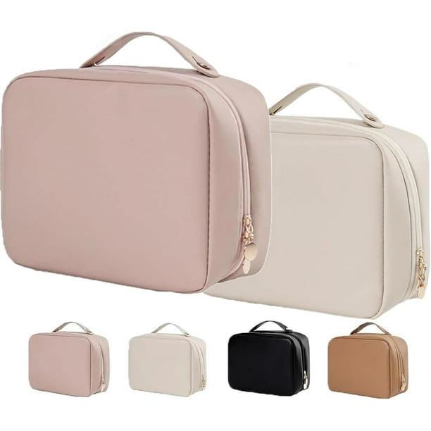 Setpatient,Set de bolsa de maquillaje de viaje para pacientes,Bolsa de cosméticos de artículos de tocador con múltiples compartimentos,Bolsa de cosméticos de artículos de tocador de múltiples comparti