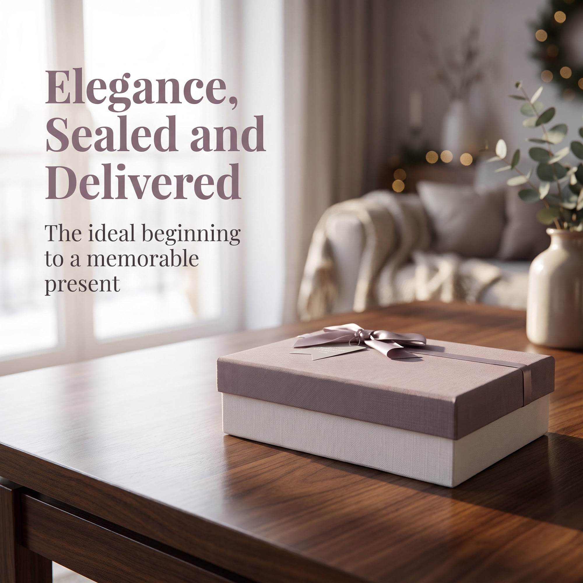 Unique Bargains Elegant Gift Box with Textured Finish Gray 9.1" x 6.3" x 2.4"