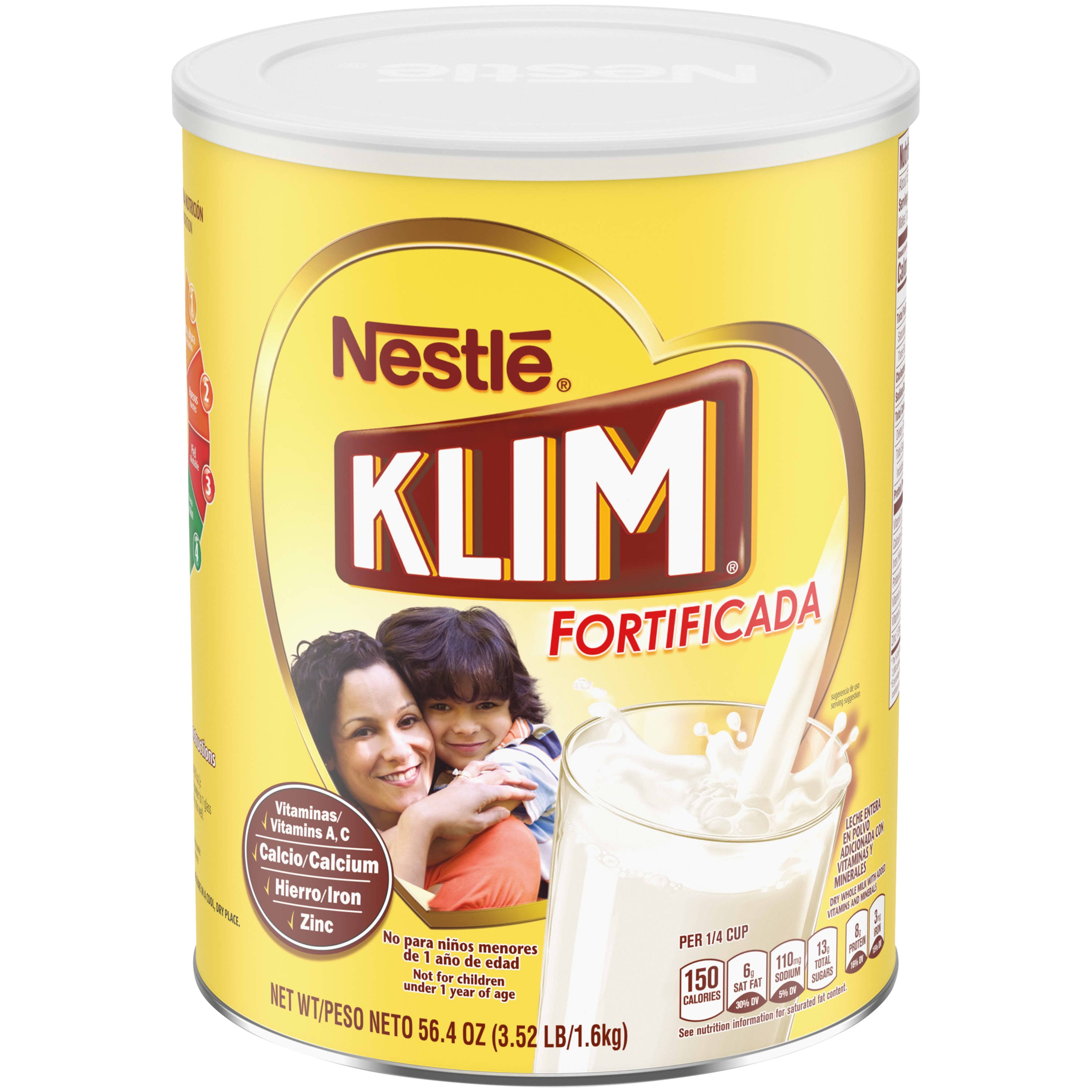 KLIM Fortificada Dry Whole Milk Powder 3.5 lb.