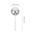 thumbnail image 2 of unbranded 20Ud Decoraciones Plateadas En Bola Para Pastel Y Cupcakes Con Acabado Delicado, 2 of 8