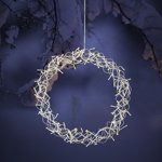 Wire Mesh LED LED White Diameter Cm Lighting Gold Wreath 30 Light With Warm Decoration Crafts