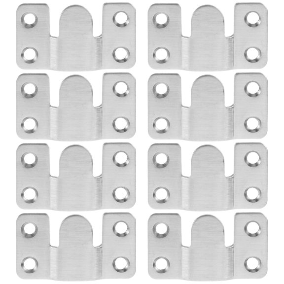 8 Sets Adjustable Bed Headboard Brackets Wide Angle Kit Radio Wiring Harness Front Door Silver