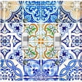 thumbnail image 1 of Metal Light Switch Plate Cover Elegant Mosaic Tile Pattern Collage TIL021, 1 of 13