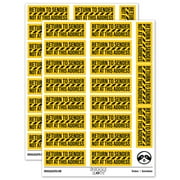 Return to Sender Not at this Address Mail Delivery Service Sticker Set - Yellow - Gloss Finish - 2.00" Large
