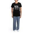 thumbnail image 4 of CafePress - 80Th Birthday Humor Women's Dark Pajamas - Women's Short Sleeve Print T-Shirt and Pants Dark Cotton Pajama Set, 4 of 7