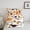White Orange Green, variant on Manfei Cute Bunnies Print Full Size Comforter Sets for Girl, Cartoon Pink Rabbit Animal Bedding Comforter Set, Modern Art Reversible Bedding Sets, Super Cozy Room Decor, 3-Piece