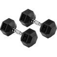 thumbnail image 2 of Signature Fitness Rubber Encased Hex Dumbbell  Multiple Sizes, 2 of 6