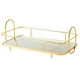 thumbnail image 5 of Estante organizador de maquillaje, estantes de almacenamiento, bandeja rectangular para servir, organizador de tocador de alambre decorativo, cesta, 5 of 9