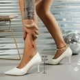 thumbnail image 2 of Wensltd Pumps for Women Pointed Toe High Heels Closed Toe Dress Shoes for Wedding Party Wear, 2 of 9