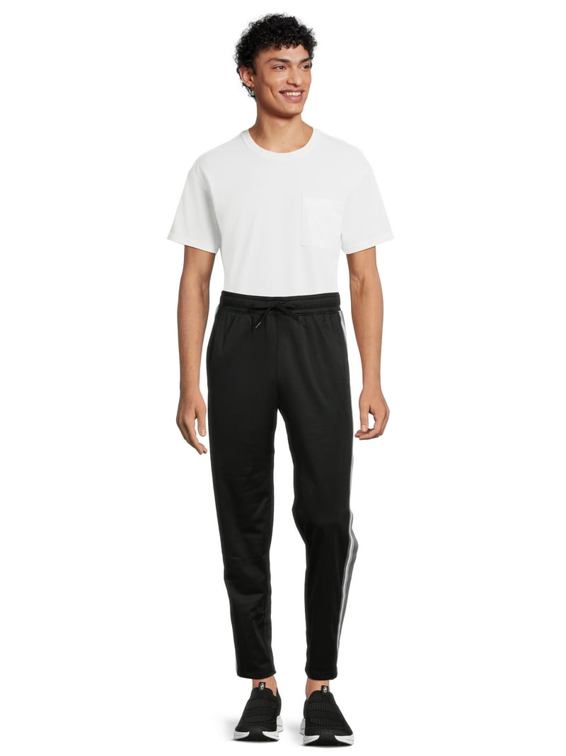 Athletic Works Men's Tricot Track Pants, 30.5 Inch Inseam