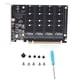 thumbnail image 2 of Adaptador M.2 NVME SSD a PCIE X16 Tarjeta RAID de 4 puertos de alta velocidad 4x32 Gbps con indicador LED individual para computadoras, 2 of 14