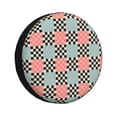 thumbnail image 1 of Balery Colorful Checkered Cubiertas para Neumáticos - Protector Resistente para Neumáticos de Camioneta, SUV, Remolque, Camper y RV-17 inch, 1 of 6