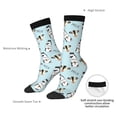 thumbnail image 2 of Yiaed Milk Bottles And Cow Head Print Great elasticity Crew Socks Sports socks for Men and Women, 2 of 5