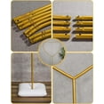 thumbnail image 7 of YALLOVE Gold Heart Shape Balloon Arch Stand, 7.5Ft x 4Ft Height Adjustable Metal Heart Shaped Backdrop Frame, 7 of 7