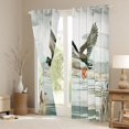 thumbnail image 3 of Feelyou Duck Curtains Pack of 2 (42x84 Each), Western Nature Scenery Curtains Blackout, 3 of 6