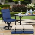 thumbnail image 4 of Aoodor 2Pcs Outdoor Dining Chair Cushion Set, 37" x 20" x 2.8", Navy Blue, 4 of 7