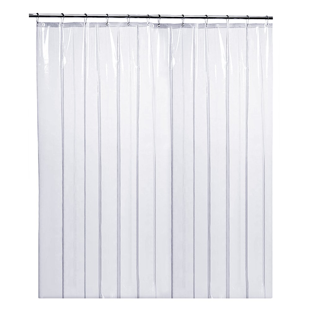 LiBa PEVA 8G Small Bathroom Shower Stall Curtain Liner, 36" W x 72" H Narrow Size, Clear, 8G