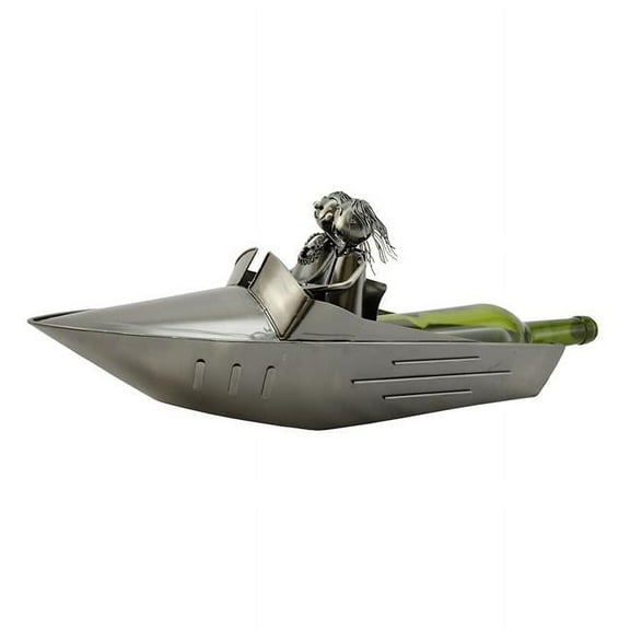 Three Star Import & Export ZB1090 18 in. Wine Bottle Holder, Speed Boat