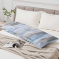 thumbnail image 6 of Blue Brown Ombre Body Pillow Cover 20 x 60 Inch Decorative Pillow Cover Modern Abstract Art Oil Painting Lumbar Pillowcase Seasonal Rectangle Cushion Case for Couch Sofa Bed Living Room, 6 of 9