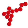 thumbnail image 3 of Adhesivo extraíble para decoración de espejo hexagonal acrílico rojo Gloria, 3 of 6
