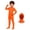AB1 Orange, variant on Bainana Kids Halloween Onesie Tight Outfits Fashion Long Sleeve Bodysuit With Hat Boys And Girls School Play Clothes