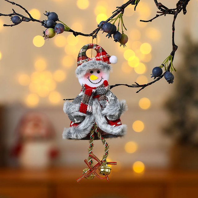 Merry Christmas Decorations Red Santa Snowman Elk Bear Pendant Xmas Tree Hanging Ornaments Crafts for Home Decor Supplier Gifts