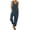 Blue, variant on asdoklhq Womens Jumpsuits and Rompers,s Ethnic Style Solid Buttons Pocket Suspender Jumpsuit