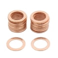 thumbnail image 1 of 13mm Diámetro Interior Juntas De círculos Planos Sellados Arandelas De Aplastamiento De Cobre 30Pcs, 1 of 1