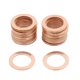 thumbnail image 1 of 13mm Diámetro Interior Juntas De círculos Planos Sellados Arandelas De Aplastamiento De Cobre 30Pcs, 1 of 1