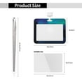 thumbnail image 3 of Susaid Night At Lake Aurora Print ID Badge Holder with Double-Sided Windows Horizontal Hard Plastic Case Black Card Protector Pouch for Office School ID Credit Cards, 3 of 7