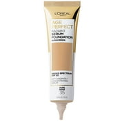 LOreal Paris Age Perfect Radiant Serum Foundation Makeup, 35 Nude Beige, 1 fl oz