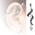 thumbnail image 2 of Ayyufe Pack Of 1 Men Women Arrow Punk Barbell Wrapped Octopus Tentacle Earring Body Piercing, 2 of 6