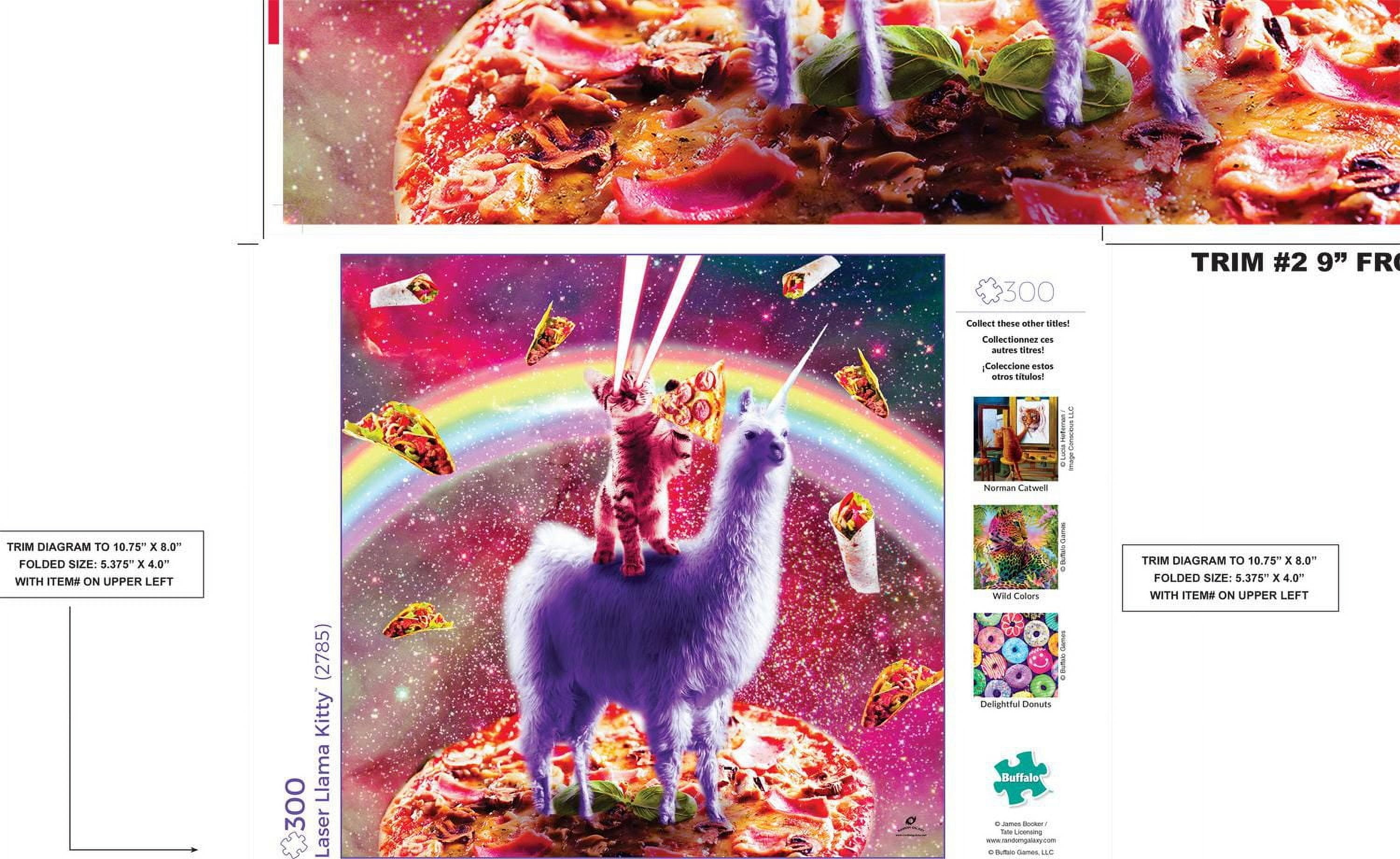 Buffalo Games - Art of Play - Laser Llama Kitty - 300 Piece Jigsaw Puzzle