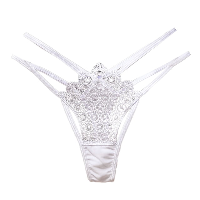 Liquidation 2025 Culottes pour Femmes sous-Vêtements pour Femmes Strings Dentelle Bikini Culottes String g-String Extensible Culotte pour Femme String