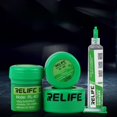 thumbnail image 3 of Export-Grade Lead-Free Solder Paste, 183°C Medium-Temperature, No-Clean Formula for Mobile Phone Repair, BGA Soldering, Syringe Application, 30g (RL-401), 3 of 6
