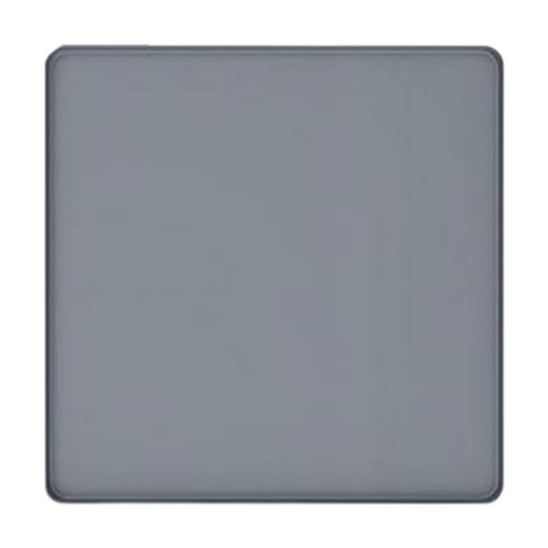 Alfombrilla protectora para lavadora y secadora con bordes elevados, fácil de limpiar y antideslizante. Gris