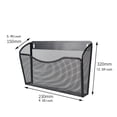 thumbnail image 2 of Clearance Wall Mount File Hanging Organizer,1 Pocket Metal Mesh Home Folder Binder Holder Magazine Mail Sorter Rack Buy 2 get 10% off, 2 of 4